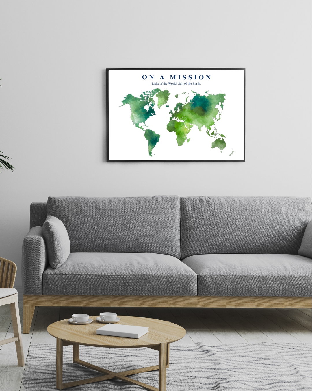 "ON A MISSION" Large Frame 50x70